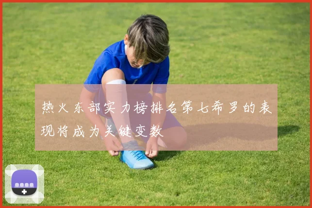热火东部实力榜排名第七希罗的表现将成为关键变数