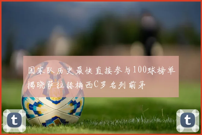 国家队历史最快直接参与100球榜单揭晓萨拉赫梅西C罗名列前茅